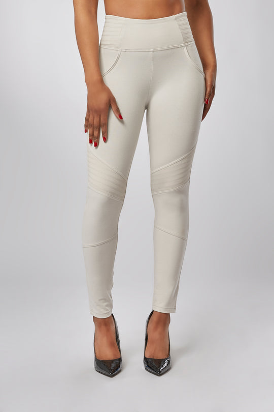 WR.UP® Fashion - Super High Rise Biker Ankle Length - Cream