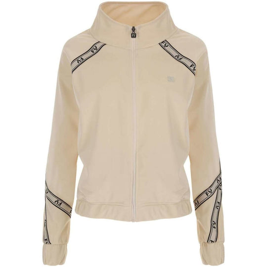 Freddy Logo History Zip Track Top - Cream