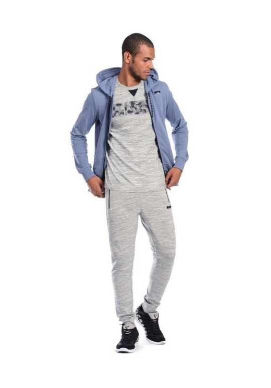 Mens Jersey T-Shirt - Printed Graphic - Heather