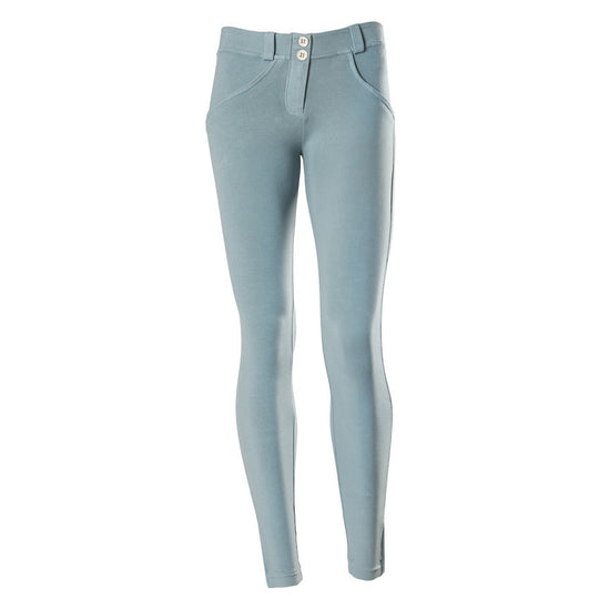 WR.UP  SHAPING EFFECT 7/8 ZIP SKINNY-Sky