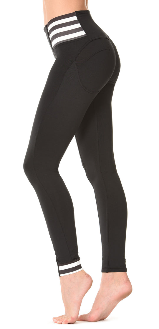 FREDDY WR.UP D.I.W.O HIGH RISE STRIPE - Black