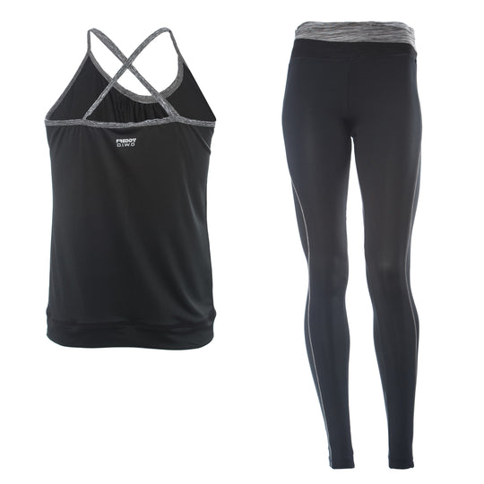 Freddy D.I.W.O.® Sport Pant + Tank Set - Black