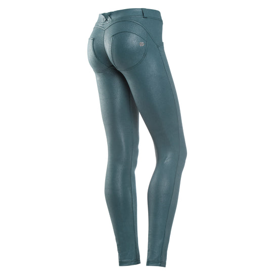 Freddy WR.UP® Python Leather Low Rise Skinny - Green
