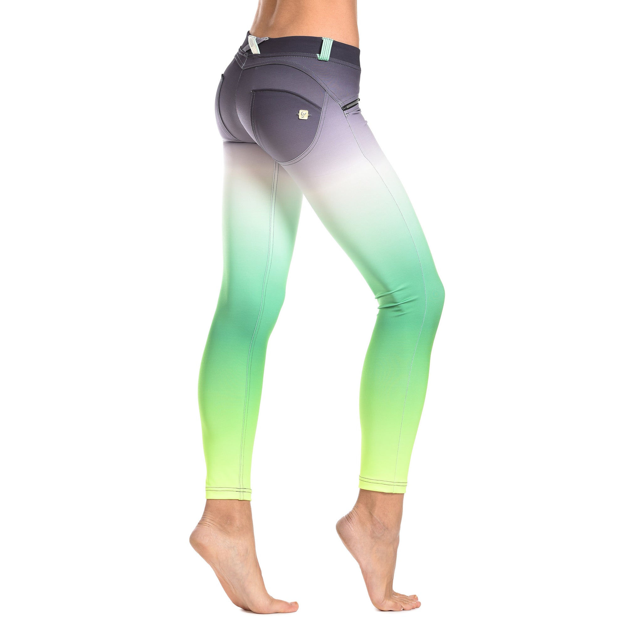 FREDDY WR.UP 7/8 ANKLE OMBRE PRINT PANT - Green - LIVIFY
 - 1