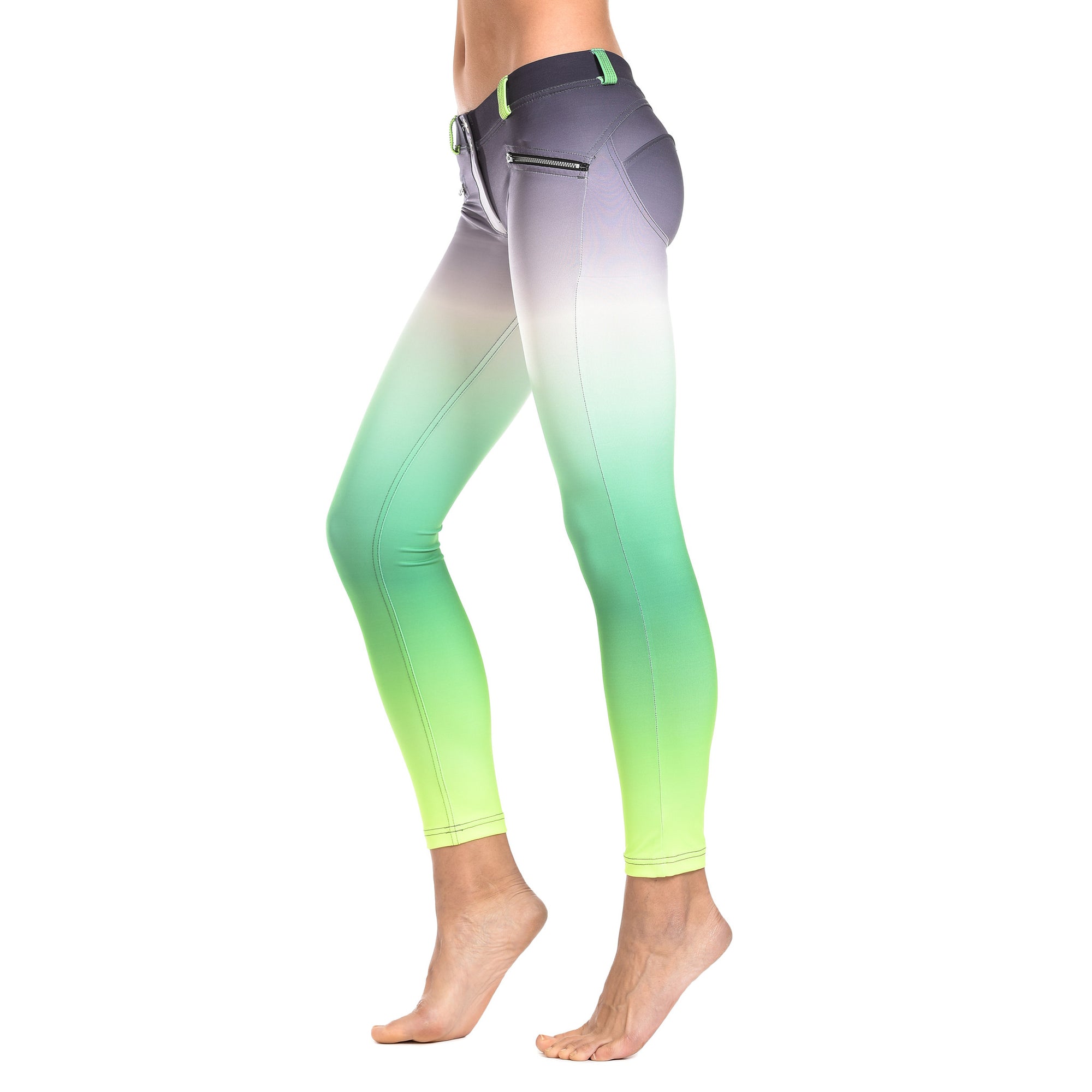 FREDDY WR.UP 7/8 ANKLE OMBRE PRINT PANT - Green - LIVIFY
 - 2