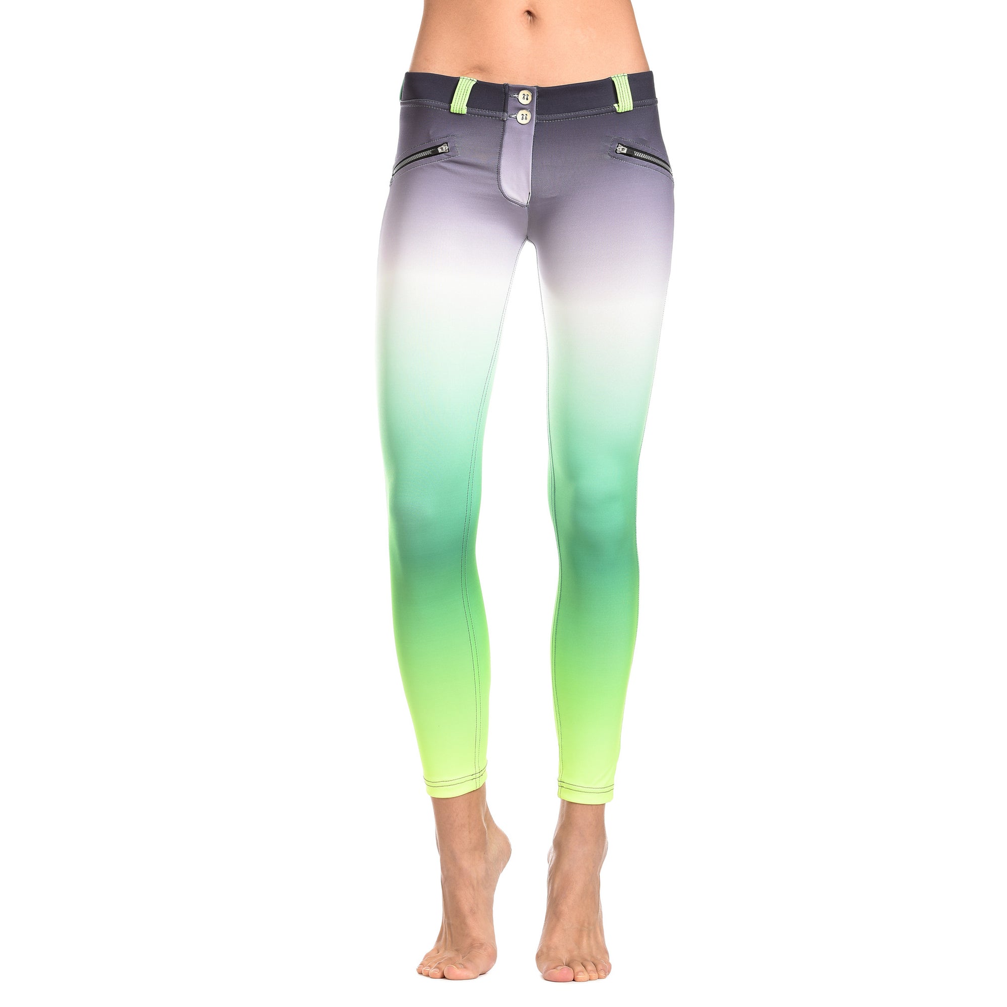 FREDDY WR.UP 7/8 ANKLE OMBRE PRINT PANT - Green - LIVIFY
 - 3
