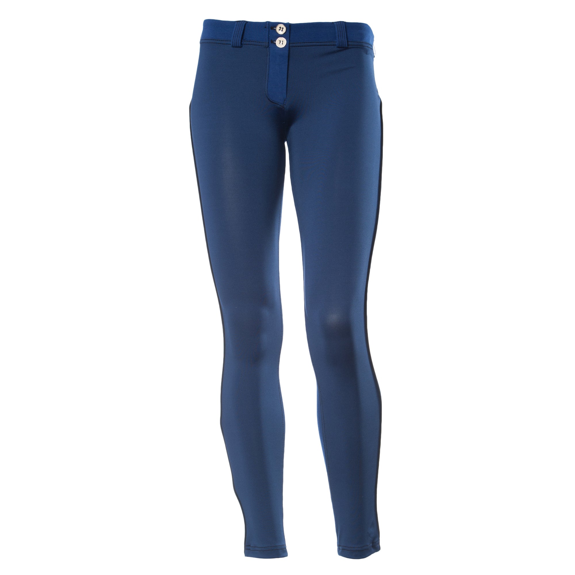 FREDDY WR.UP 7/8 ZIP ANKLE PIPING PANT - Blue - LIVIFY
 - 2
