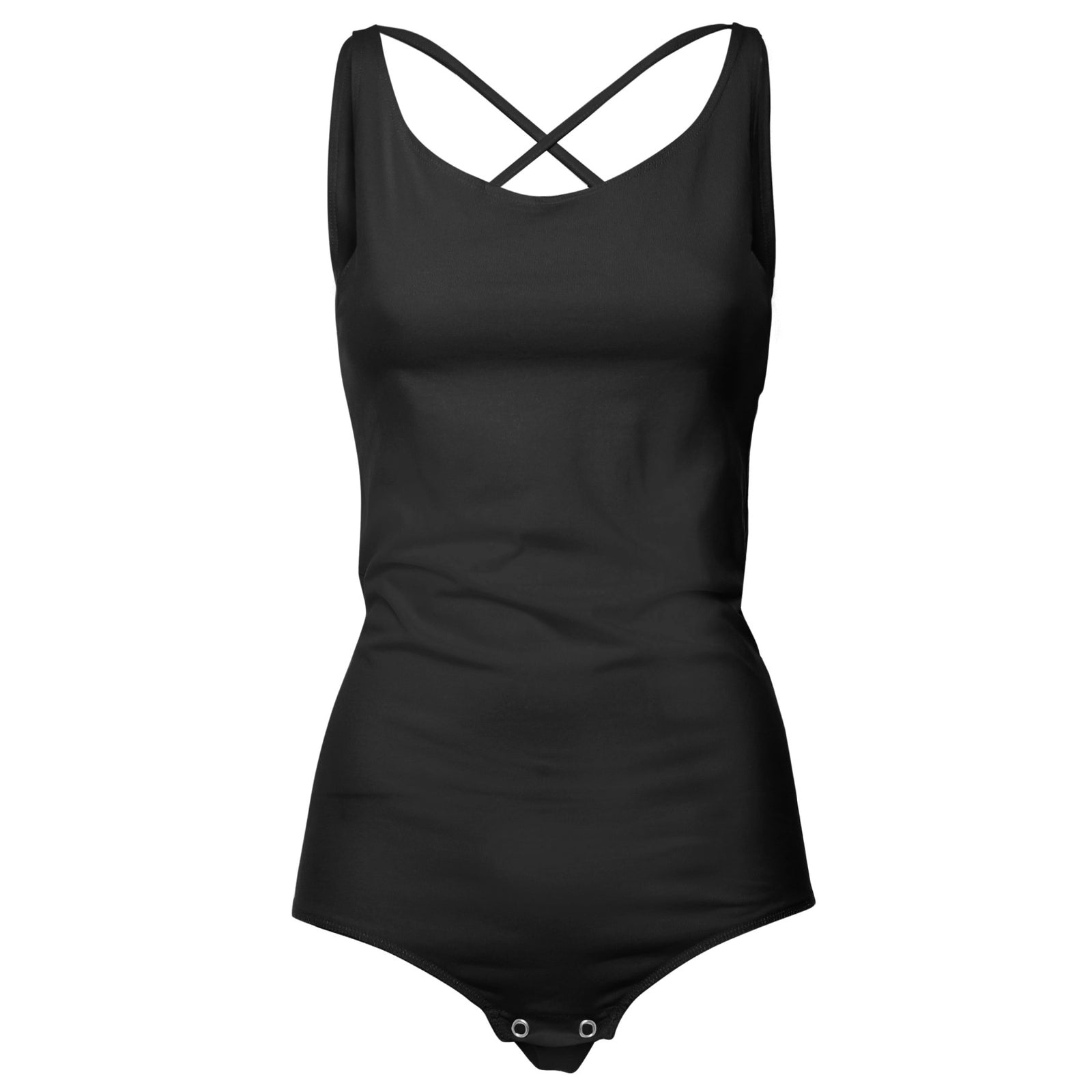 Freddy Criss-Cross Back Bodysuit - Black