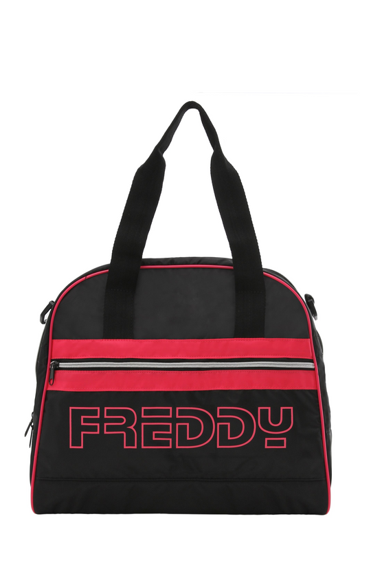 Bowling Bag - Logo Detail - Black + Red Neon