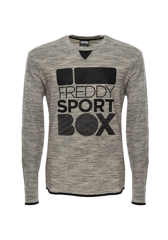 Freddy Mens Long Sleeve Tee - Dark Heather