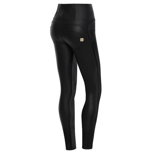 Freddy WR.UP® High Rise Leather Skinny - Black
