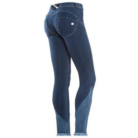 Freddy WR.UP® Fringed Denim Regular Rise Skinny - Dark Rinse