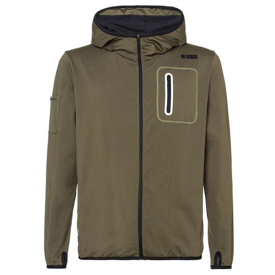 Freddy Mens Full Zip Hoodie - Army