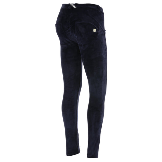 WR.UP® Fashion - Classic Rise Full Length Velvet   - Navy