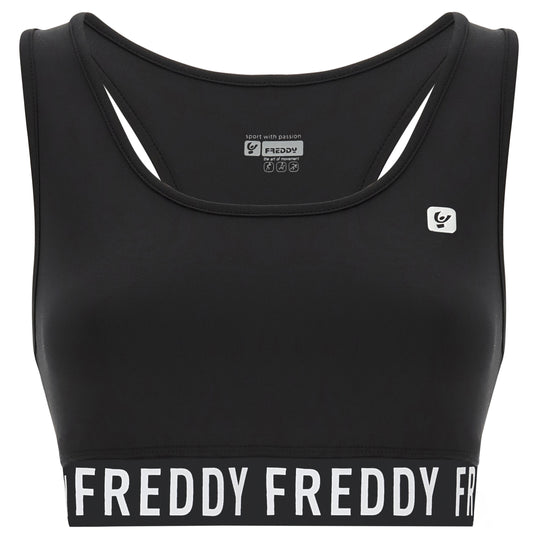 Freddy D.I.W.O Logo Sports Bra - Black