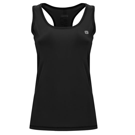 Sport Tank Top - Logo Back Detail - Black
