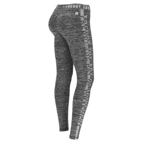 Sport Pants - Regular Rise Full Length Logo - Charcoal