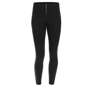 Freddy WR.UP® Moto Active Zip High Rise Pant - Black