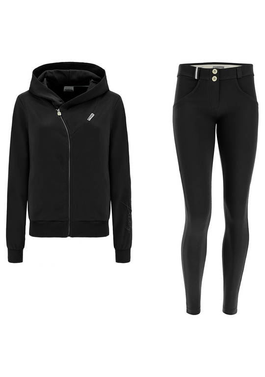 Freddy French Terry Zip Hood Jacket + WR.UP® Pant - Black