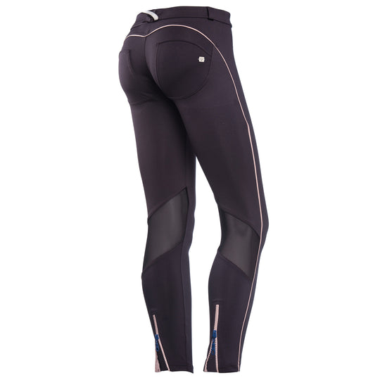 Freddy WR.UP® Zip Contrast Piping Pant Ankle Length - Black