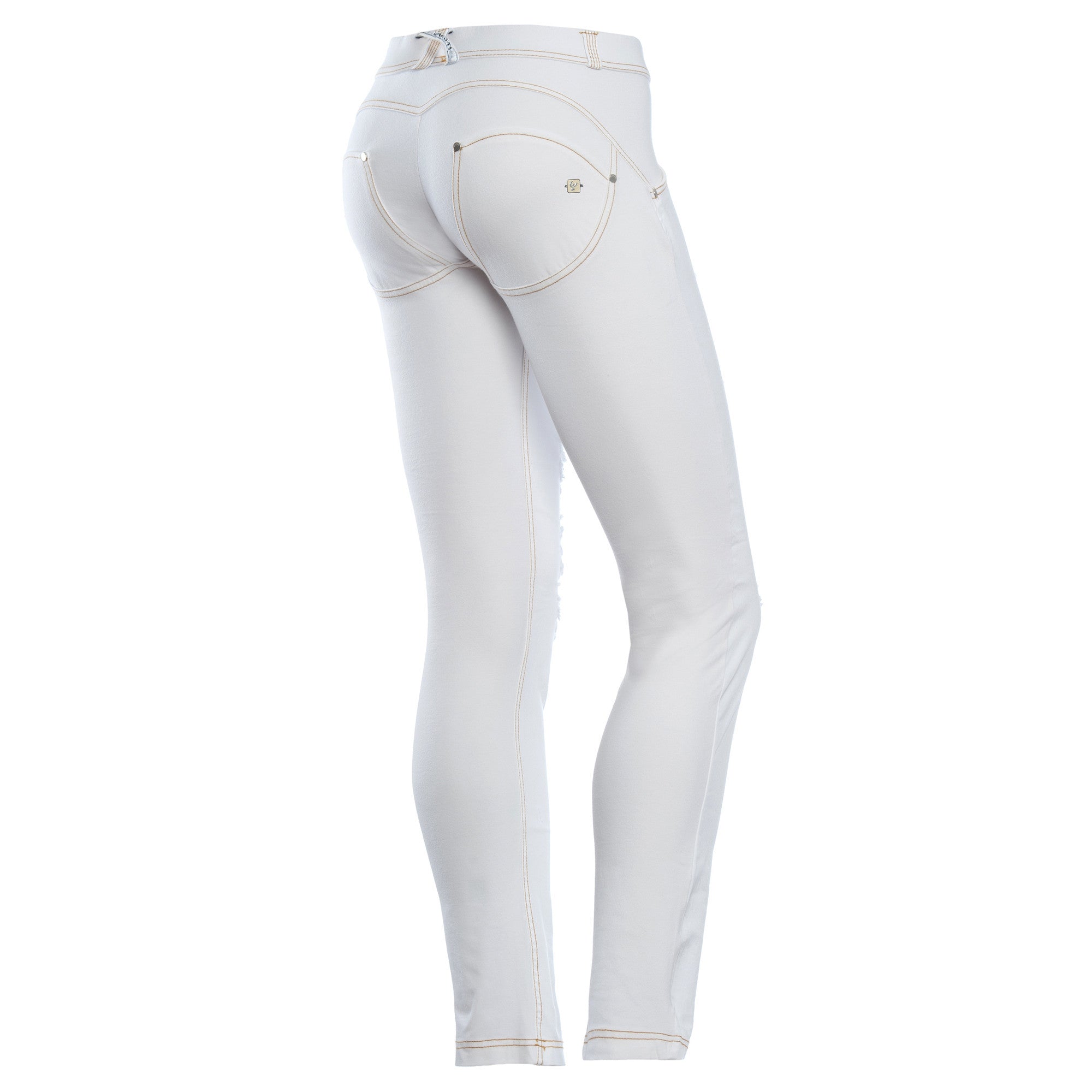 Freddy WR.UP Ripped Front Skinny - White - LIVIFY
 - 1