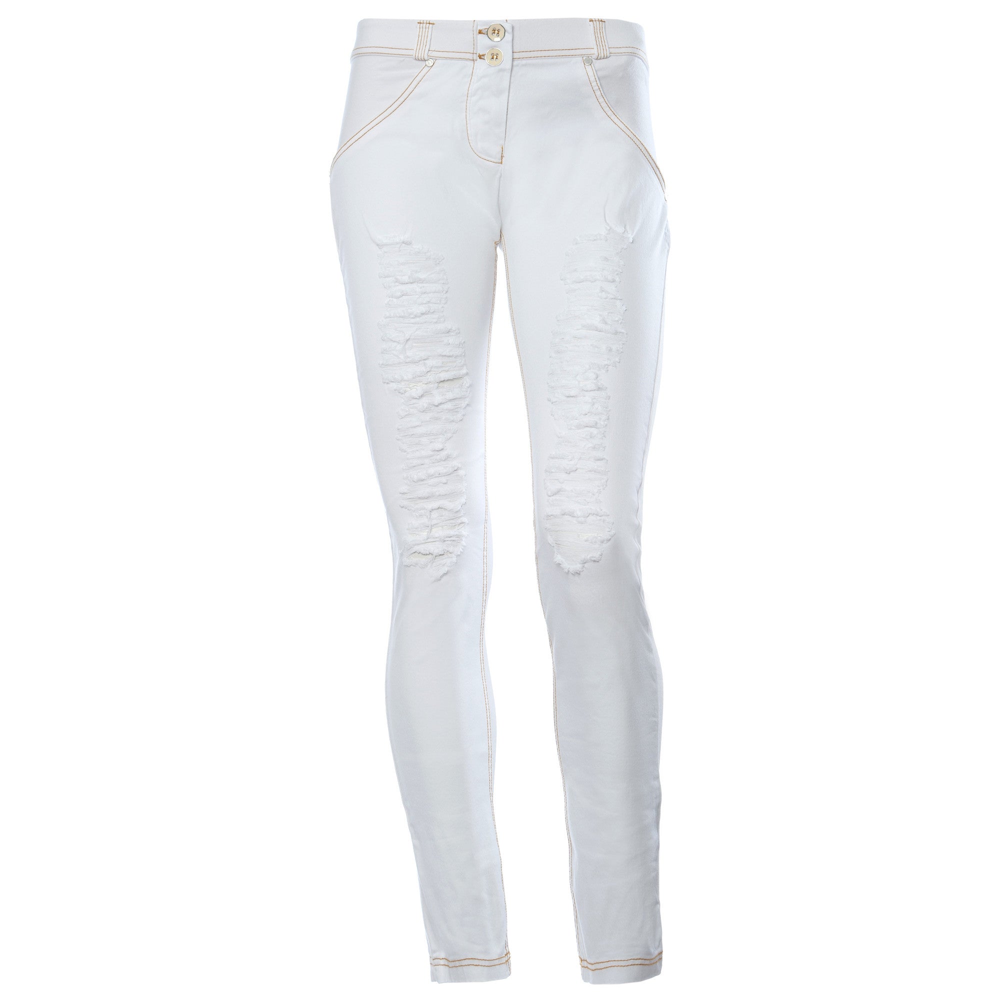 Freddy WR.UP Ripped Front Skinny - White - LIVIFY
 - 2