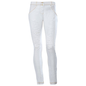 Freddy WR.UP Ripped Front Skinny - White - LIVIFY
 - 2