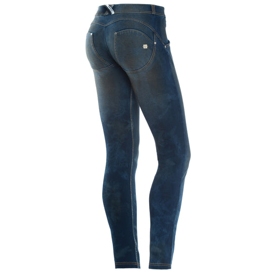WR.UP® Denim - Low Rise Full Length Dirty Finish - Dark Rinse