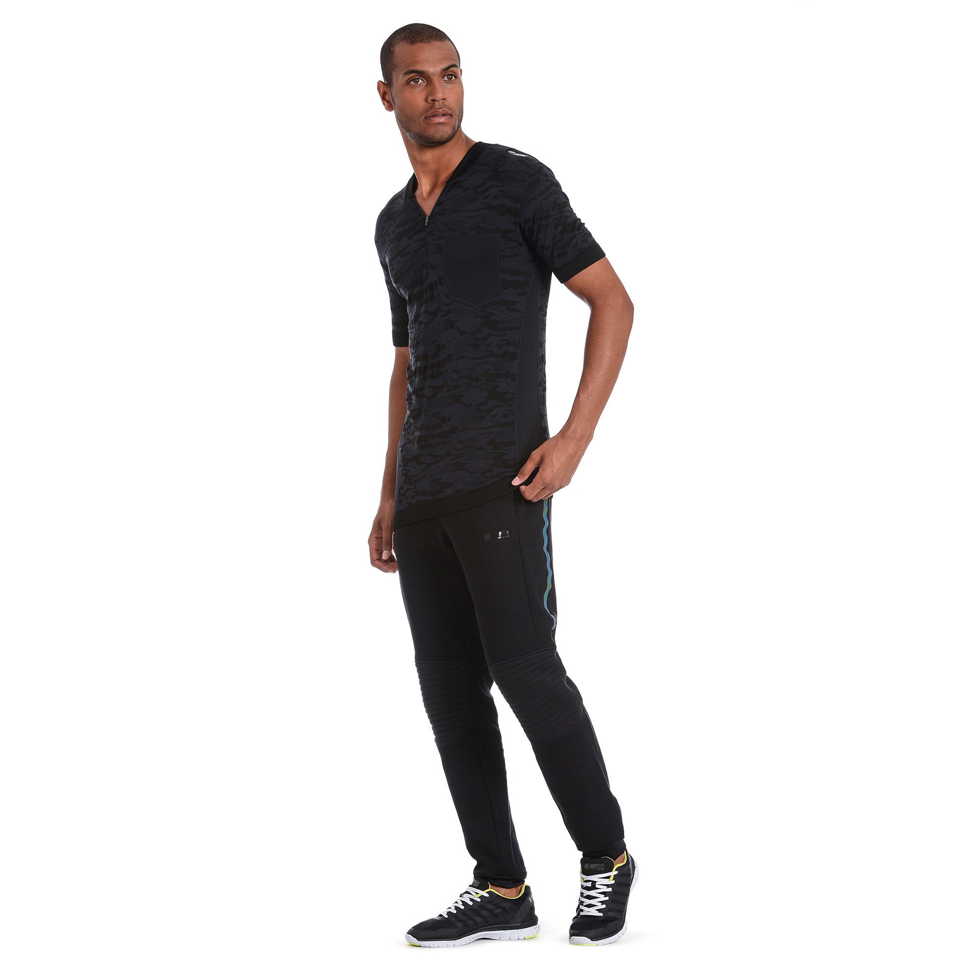Freddy Mens Relaxed Patchwork Joggers - Black - LIVIFY
 - 1