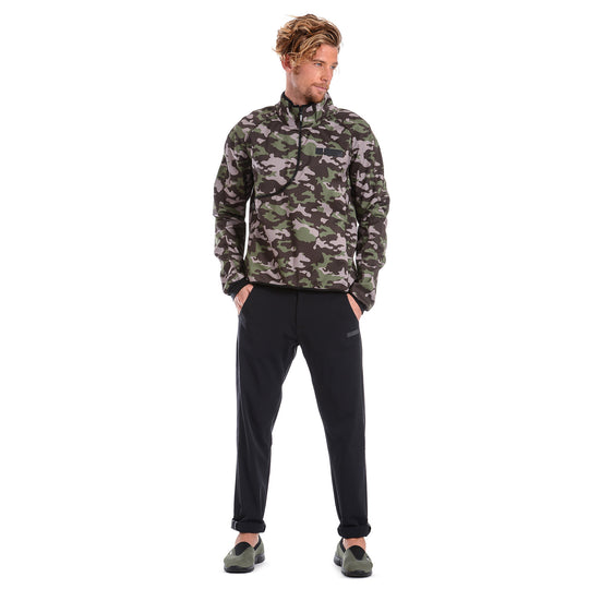 D.I.W.O.® Sweatshirt - Breathable Fabric Curve Zip - Dark Camo