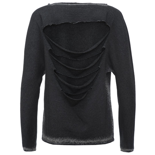 Freddy Distressed Sweatshirt - Black