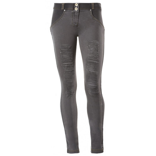 Freddy WR.UP® Ripped Front Denim Low Rise Skinny - Black