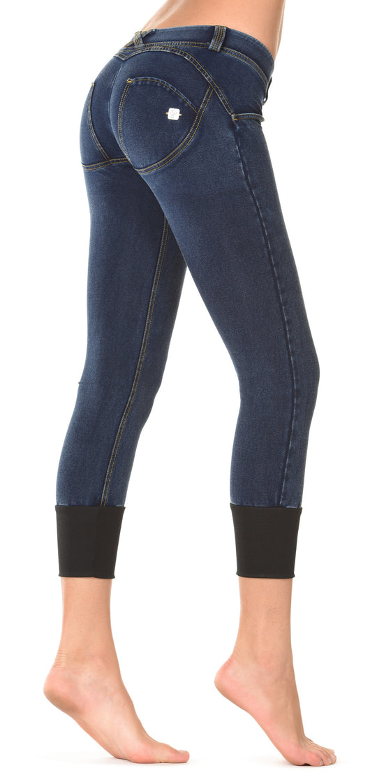 FREDDY WRUP 7/8 CUFFED DENIM EFFECT- Dark