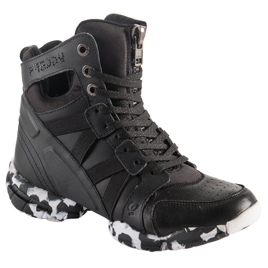 Freddy Leather Boot - Black