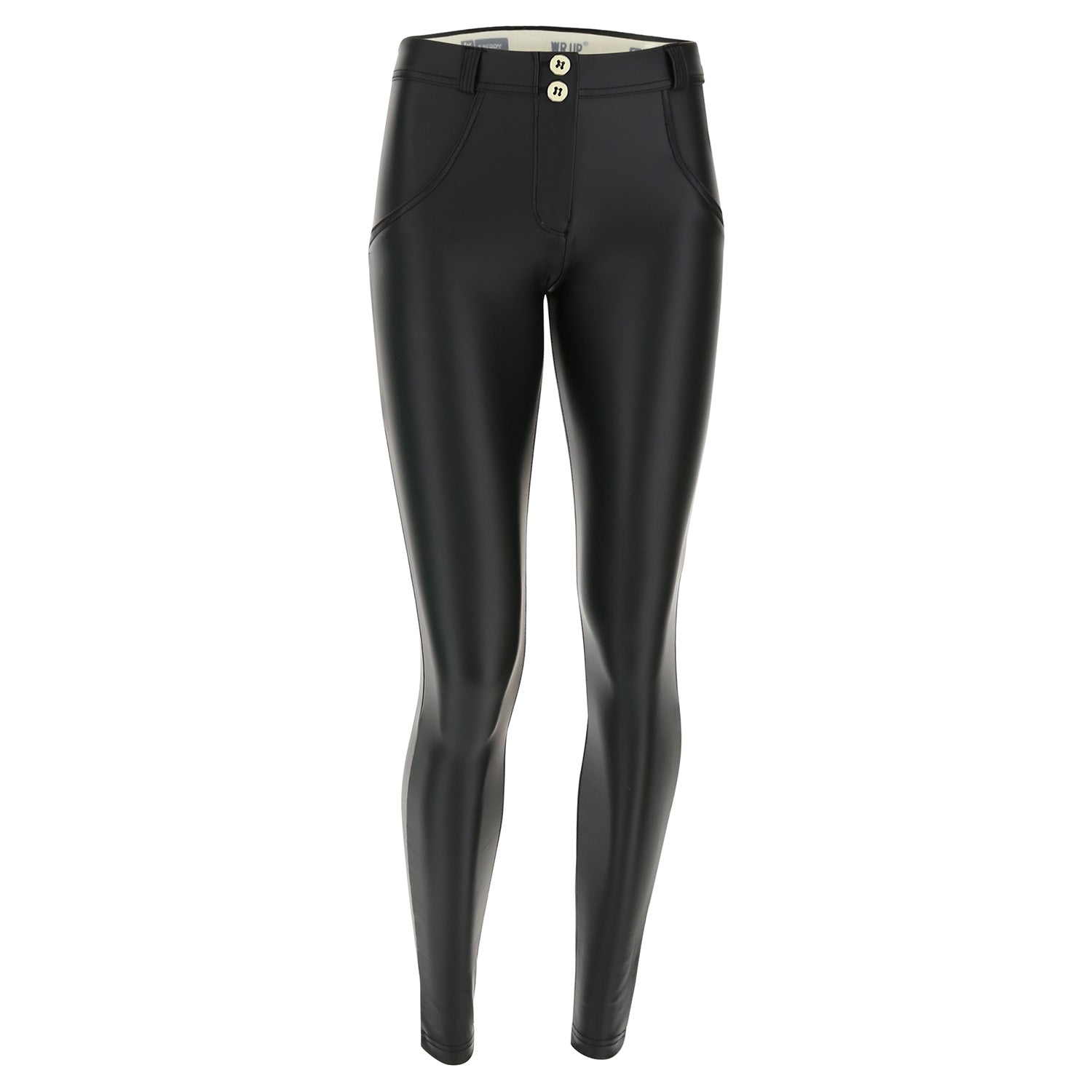 Freddy WR.UP® Leather Regular Rise Super Skinny - Black