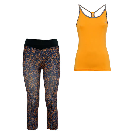 Freddy D.I.W.O.® Print Tank + Corsaire Set - Orange Print