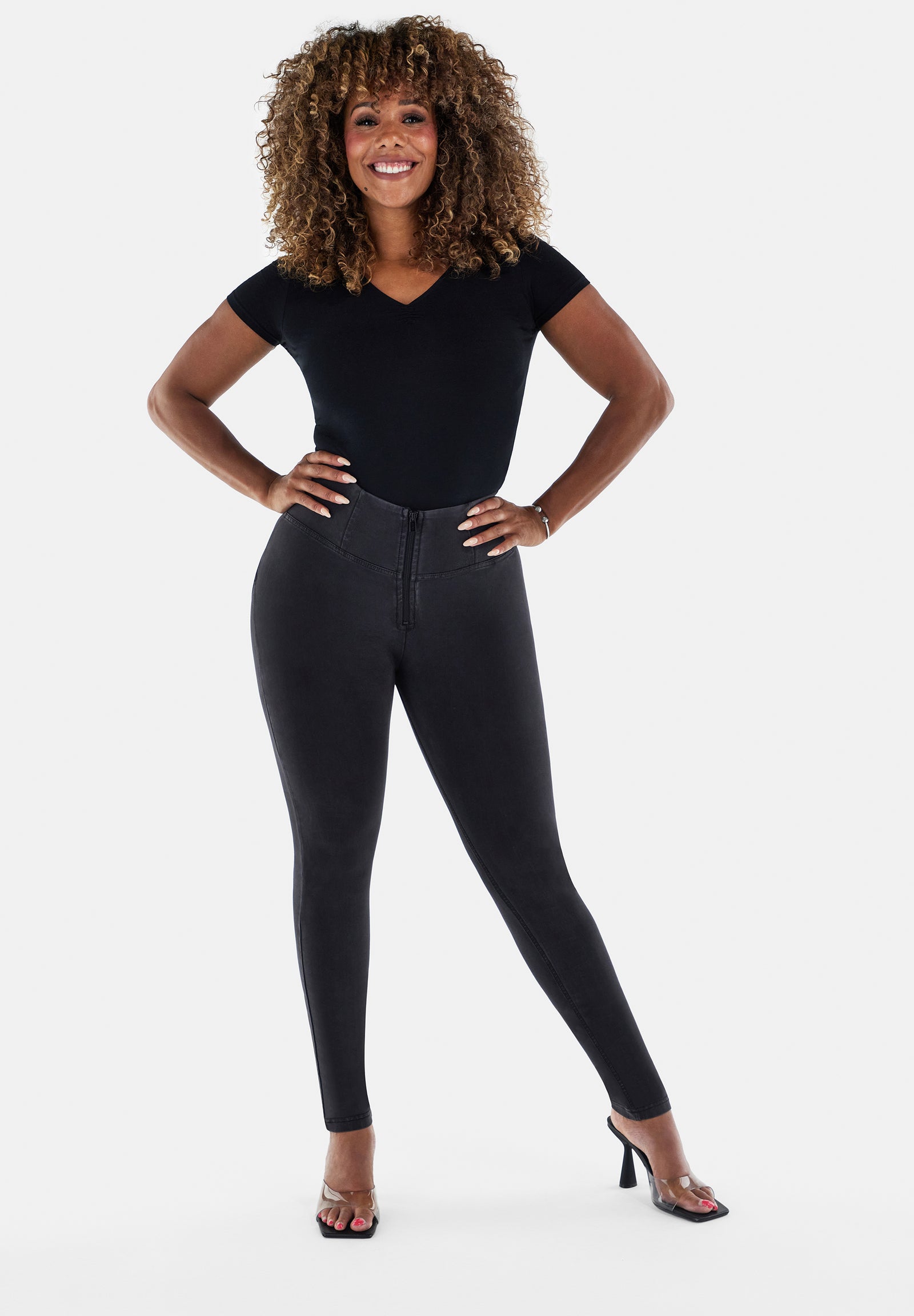 WR.UP® Denim - High Rise Full Length - Black Rinse