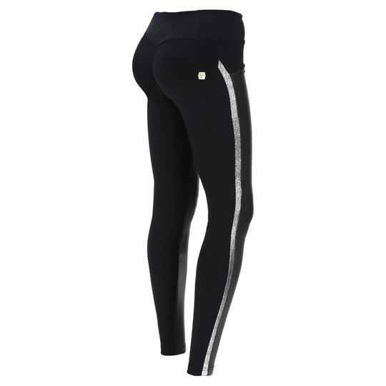 WR.UP® Fashion - Mid Rise Full Length Side Stripe - Black