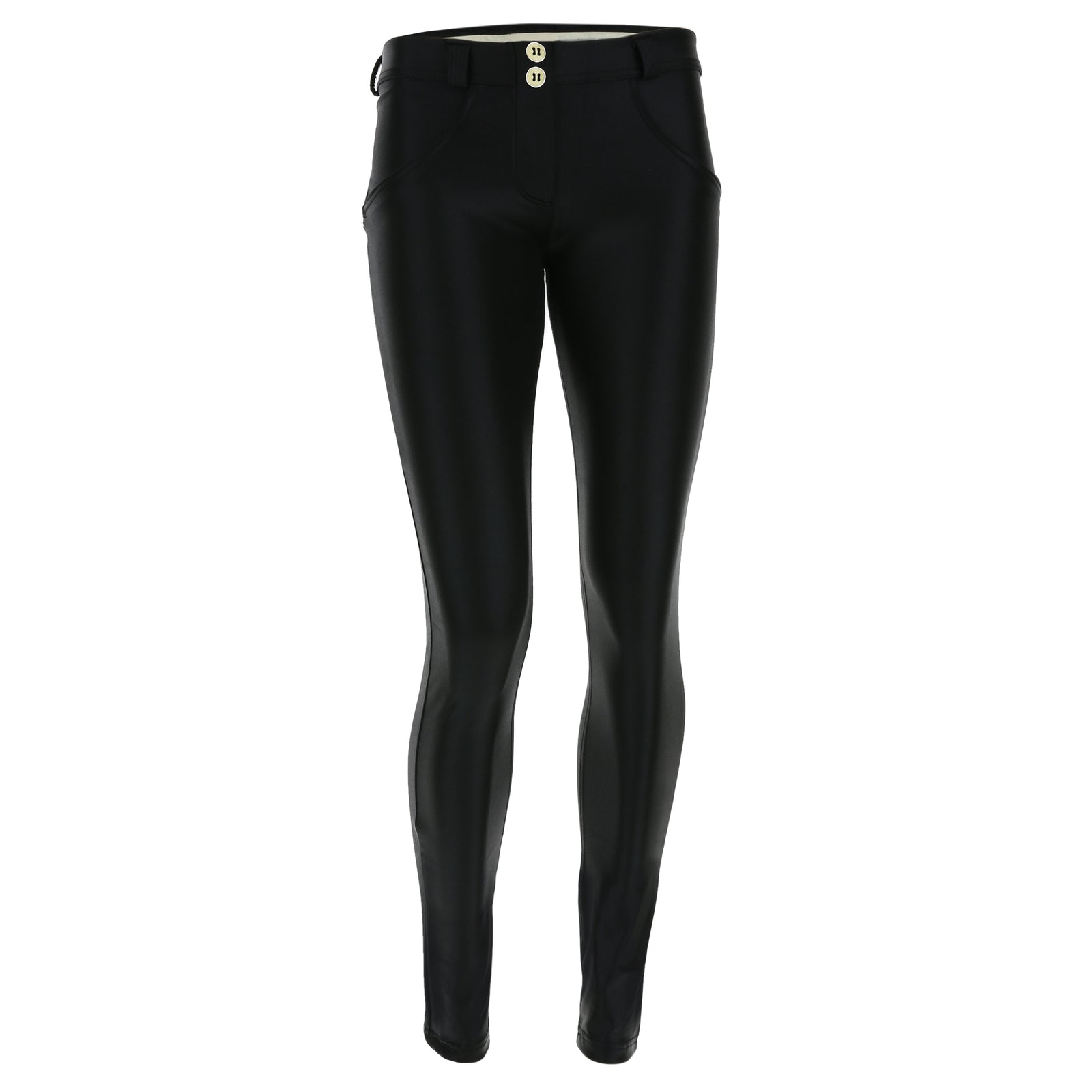 Freddy WR.UP® Lurex Effect Regular Rise Skinny - Black