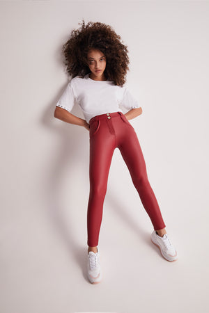 WR.UP® Leather - Classic Rise Full Length - Red