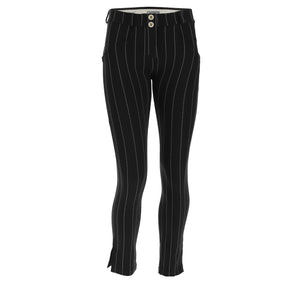 Freddy WR.UP®  Stripe Pant Regular Rise Ankle Length - Black