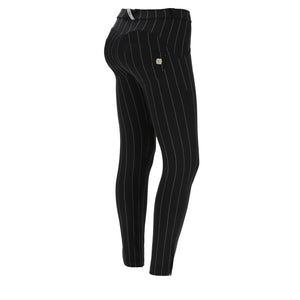 Freddy WR.UP®  Stripe Pant Regular Rise Ankle Length - Black