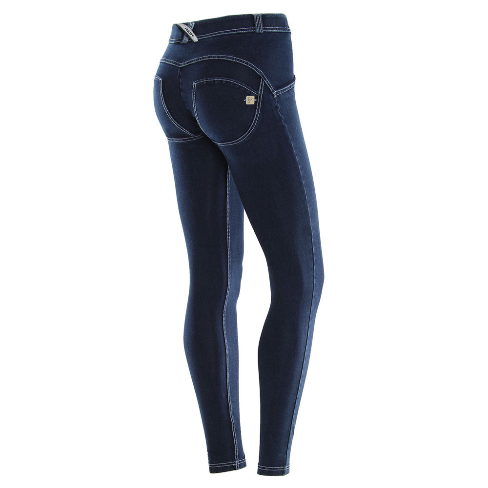 Freddy WR.UP® Denim Regular Rise Skinny - Dark Rinse + White Stitching
