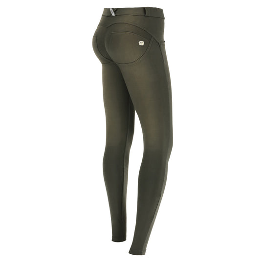 Freddy WR.UP® Sanded Effect Regular Rise Skinny - Army